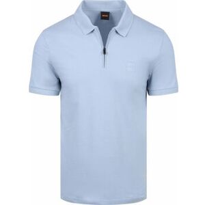 Polo BOSS Polo Passerzip Half Zip Bleu Clair Bleu EU XXL,EU M,EU L,EU XL,EU 3XL,EU 4XL Heren Polo BOSS Polo Passerzip Half Zip Bleu Clair Bleu EU XXL,EU M,EU L,EU XL,EU 3XL,EU 4XL Heren