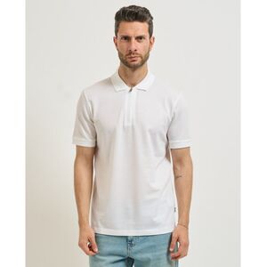 Polo BOSS Polo homme avec fermeture zip Blanc US XXL,US S,US M,US L,US XL Heren Polo BOSS Polo homme avec fermeture zip Blanc US XXL,US S,US M,US L,US XL Heren