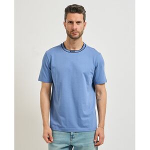 T-shirt BOSS T-shirt homme avec rayures sur le col Bleu US S,US M,US L,US XL Heren T-shirt BOSS T-shirt homme avec rayures sur le col Bleu US S,US M,US L,US XL Heren