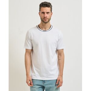 T-shirt BOSS T-shirt homme avec rayures sur le col Blanc US S,US M,US L,US XL Heren T-shirt BOSS T-shirt homme avec rayures sur le col Blanc US S,US M,US L,US XL Heren