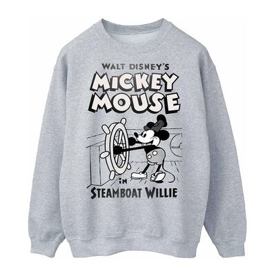Disney Mickey Mouse Steamboat Willie Sweatshirt - Sweatshirt Disney Mickey Mouse Steamboat Willie Sweatshirt - Sweatshirt