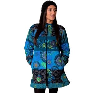 Manteau Coton Du Monde Kwango Bleu EU XXL,EU S,EU M,EU L,EU XL Dames Manteau Coton Du Monde Kwango Bleu EU XXL,EU S,EU M,EU L,EU XL Dames