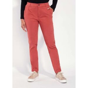 Pantalon La Fiancee Du Mekong Pantalon chino uni MALDA Rouge FR 36,FR 38,FR 40,FR 42 Dames Pantalon La Fiancee Du Mekong Pantalon chino uni MALDA Rouge FR 36,FR 38,FR 40,FR 42 Dames