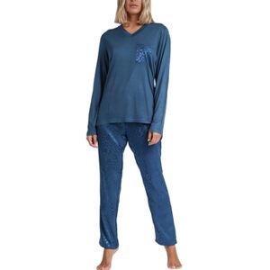 Ensembles de pyjama Admas Pyjama tenue d'intérieur pantalon top manches longues Satin Bleu EU XXL,EU L Dames Ensembles de pyjama Admas Pyjama tenue d'intérieur pantalon top manches longues Satin Bleu EU XXL,EU L Dames