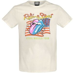 T-shirt Amplified Clothing Steel Wheels Blanc EU XXL,EU S,EU M,EU L,EU XL Dames T-shirt Amplified Clothing Steel Wheels Blanc EU XXL,EU S,EU M,EU L,EU XL Dames