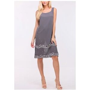 Robe Vero Moda Robe mi-longue F, Gris Gris EU S,EU M,EU L,EU XS Dames Robe Vero Moda Robe mi-longue F, Gris Gris EU S,EU M,EU L,EU XS Dames