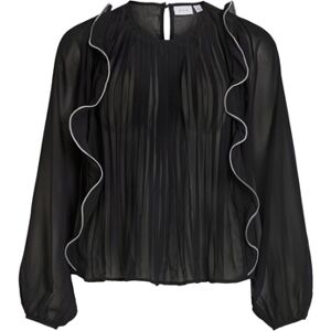 Blouses Vila Top Metina L/S - Black Noir FR 36,FR 38,FR 40 Dames Blouses Vila Top Metina L/S - Black Noir FR 36,FR 38,FR 40 Dames