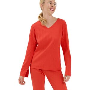Ensembles de pyjama Lisca Haut pyjama top col V manches longues Lucky Cheek Orange EU M,EU L,EU XL Dames Ensembles de pyjama Lisca Haut pyjama top col V manches longues Lucky Cheek Orange EU M,EU L,EU XL Dames