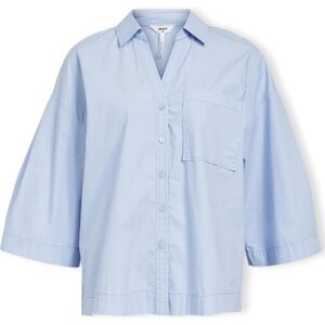 Blouses Object Demi Shirt 3/4 - Brunnera Blue Bleu FR 34,FR 36,FR 38,FR 40 Dames Blouses Object Demi Shirt 3/4 - Brunnera Blue Bleu FR 34,FR 36,FR 38,FR 40 Dames