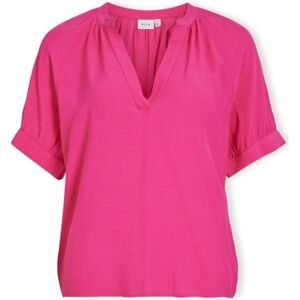 Blouses Only VILA Top Fulia S/S - Cabaret Rose FR 36,FR 38,FR 40 Dames Blouses Only VILA Top Fulia S/S - Cabaret Rose FR 36,FR 38,FR 40 Dames