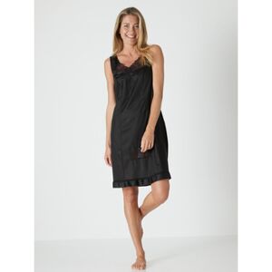 Chemises de nuit Daxon by - Fond de robe maille satinée 90 cm Noir FR 40,FR 42,FR 44,FR 50,FR 52,FR 56 Dames Chemises de nuit Daxon by - Fond de robe maille satinée 90 cm Noir FR 40,FR 42,FR 44,FR 50,FR 52,FR 56 Dames