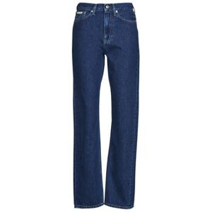 Jeans Calvin Klein Jeans HIGH RISE STRAIGHT Marine US 28 / 32,US 30 / 32,US 24 / 32 Dames Jeans Calvin Klein Jeans HIGH RISE STRAIGHT Marine US 28 / 32,US 30 / 32,US 24 / 32 Dames
