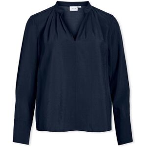 Blouses Vila Top Milla L/S - Navy Blazer Bleu FR 36,FR 38,FR 40,FR 42 Dames Blouses Vila Top Milla L/S - Navy Blazer Bleu FR 36,FR 38,FR 40,FR 42 Dames