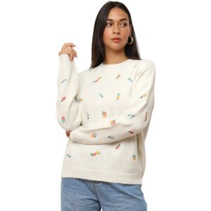 Pull La Modeuse Pulls pour femme - Blanc - Blanc EU S,EU M,EU L Dames Pull La Modeuse Pulls pour femme - Blanc - Blanc EU S,EU M,EU L Dames