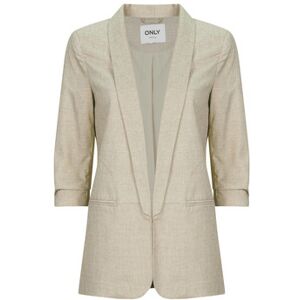 Veste Only ONLELLY 3/4 LIFE Beige FR 34,FR 38 Dames Veste Only ONLELLY 3/4 LIFE Beige FR 34,FR 38 Dames