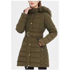Manteau Kebello Doudoune Mi Longue F, Vert Vert EU S,EU XL Dames Manteau Kebello Doudoune Mi Longue F, Vert Vert EU S,EU XL Dames