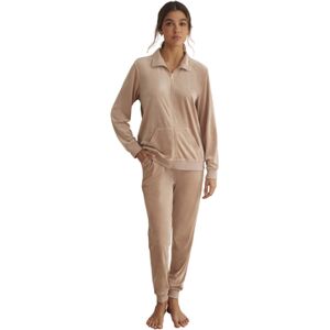 Ensembles de pyjama Selmark Tenue détente et pyjama pantalon veste zippée SPORTP90 Beige EU XXL,EU L Dames Ensembles de pyjama Selmark Tenue détente et pyjama pantalon veste zippée SPORTP90 Beige EU XXL,EU L Dames