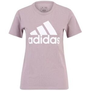 T-shirt Logo Adidas Manches Courtes - Lila - T-shirt T-shirt Logo Adidas Manches Courtes - Lila - T-shirt