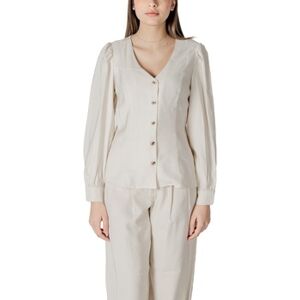 Blouses Vila Vimulli V-Neck L/S Top 14103853 Blanc FR 36,FR 38,FR 40 Dames Blouses Vila Vimulli V-Neck L/S Top 14103853 Blanc FR 36,FR 38,FR 40 Dames