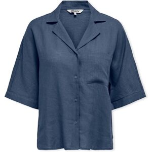 Blouses Only Noos Tokyo Life Shirt - Vintage Indigo Bleu EU S,EU M,EU L,EU XL Dames Blouses Only Noos Tokyo Life Shirt - Vintage Indigo Bleu EU S,EU M,EU L,EU XL Dames