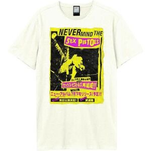 T-shirt Amplified Clothing Nevermind Blanc EU XS,EU 3XL Dames T-shirt Amplified Clothing Nevermind Blanc EU XS,EU 3XL Dames