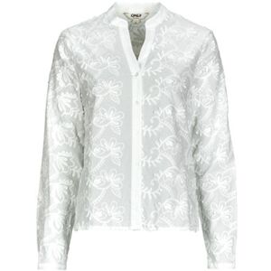 Blouses Only ONLCARMEN FR L/S 3D EMB SHIRT Blanc EU S,EU M,EU L,EU XS Dames Blouses Only ONLCARMEN FR L/S 3D EMB SHIRT Blanc EU S,EU M,EU L,EU XS Dames