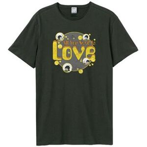 T-shirt Amplified Clothing All You Need Is Love Multicolore EU XXL,EU S,EU M,EU L,EU XL,EU XS,EU 3XL Dames T-shirt Amplified Clothing All You Need Is Love Multicolore EU XXL,EU S,EU M,EU L,EU XL,EU XS,EU 3XL Dames