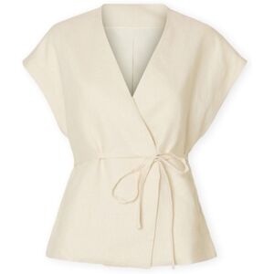 Blouses Selected W Top Lia Linen - Birch Beige FR 34,FR 36,FR 38,FR 40 Dames Blouses Selected W Top Lia Linen - Birch Beige FR 34,FR 36,FR 38,FR 40 Dames
