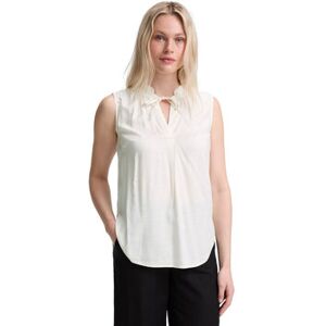Chemise Tom Tailor Blouse sans manches Whisper White Blanc FR 34,FR 36,FR 38,FR 40,FR 42,FR 44 Dames Chemise Tom Tailor Blouse sans manches Whisper White Blanc FR 34,FR 36,FR 38,FR 40,FR 42,FR 44 Dames
