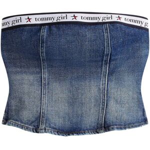 Blouses Tommy Hilfiger TOMMY GIRL DENIM TUB DW0DW21221 Bleu EU M,EU L,EU XS Dames Blouses Tommy Hilfiger TOMMY GIRL DENIM TUB DW0DW21221 Bleu EU M,EU L,EU XS Dames