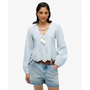 Blouses Superdry Chemisier à broderie à manches longues US 8,US 10,US 12 Dames Blouses Superdry Chemisier à broderie à manches longues US 8,US 10,US 12 Dames