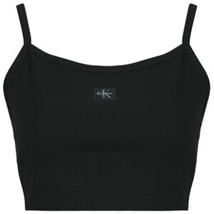 Debardeur Calvin Klein Jeans SL WOVEN LABEL 2X2 BABY RIB CROP Noir EU S,EU M,EU L,EU XS,UK XS,UK S,UK M,UK L,UK XL Dames Debardeur Calvin Klein Jeans SL WOVEN LABEL 2X2 BABY RIB CROP Noir EU S,EU M,EU L,EU XS,UK XS,UK S,UK M,UK L,UK XL Dames