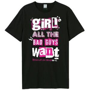 T-shirt Amplified Clothing Girl All The Bad Guys Noir EU XXL,EU S,EU M,EU L,EU XL,EU XS,EU 3XL Dames T-shirt Amplified Clothing Girl All The Bad Guys Noir EU XXL,EU S,EU M,EU L,EU XL,EU XS,EU 3XL Dames