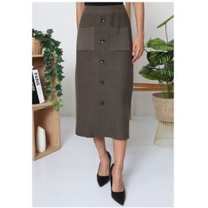 Jupes midi Vero Moda Jupe longue F, Kaki Kaki EU S,EU M,EU L Dames Jupes midi Vero Moda Jupe longue F, Kaki Kaki EU S,EU M,EU L Dames