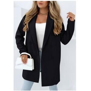 Manteau Kebello Manteau Mi Long F, Noir Noir EU L,EU XL Dames Manteau Kebello Manteau Mi Long F, Noir Noir EU L,EU XL Dames