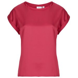 Blouses Vila VIELLETTE S/S SATIN Rose FR 34,FR 36,FR 38,FR 40,FR 42 Dames Blouses Vila VIELLETTE S/S SATIN Rose FR 34,FR 36,FR 38,FR 40,FR 42 Dames