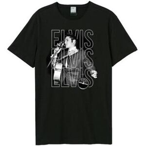 T-shirt Amplified Clothing Triple Elvis Noir EU XXL,EU S,EU M,EU L,EU XL,EU XS,EU 3XL Dames T-shirt Amplified Clothing Triple Elvis Noir EU XXL,EU S,EU M,EU L,EU XL,EU XS,EU 3XL Dames