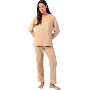 Ensembles de survêtement Admas Pyjama pantalon top manches longues ADM Home Beige EU S,EU M,EU L,EU XL Dames Ensembles de survêtement Admas Pyjama pantalon top manches longues ADM Home Beige EU S,EU M,EU L,EU XL Dames