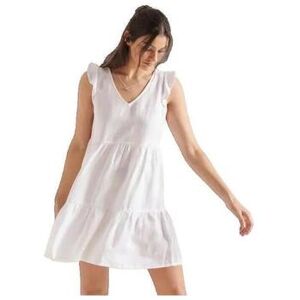 Robe courte Superdry Robe Tinsley mi-longue col en V sans manches blanche Blanc EU M,EU L Dames Robe courte Superdry Robe Tinsley mi-longue col en V sans manches blanche Blanc EU M,EU L Dames