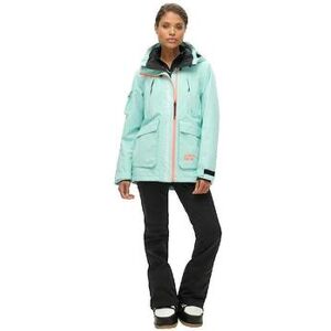 Superdry WS110165A Veste de Ski Turquoise - Neige Superdry WS110165A Veste de Ski Turquoise - Neige