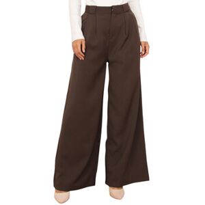 Pantalon La Modeuse Pantalons pour femme - Marron - Marron EU S,EU M,EU L Dames Pantalon La Modeuse Pantalons pour femme - Marron - Marron EU S,EU M,EU L Dames
