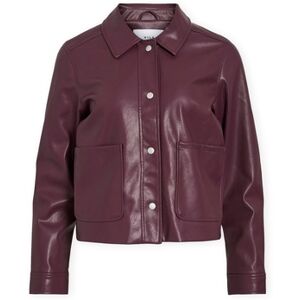 Veste Vila Noos Hellium Jacket - Fig Bordeaux FR 34,FR 38,FR 40,FR 42 Dames Veste Vila Noos Hellium Jacket - Fig Bordeaux FR 34,FR 38,FR 40,FR 42 Dames