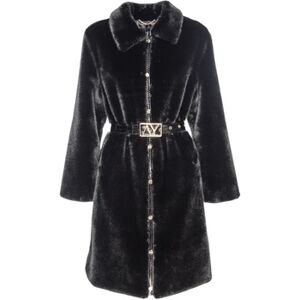 Manteau Ayfee GIACCA LUNGA FAKE FUR CAM25226 Noir EU S,EU L Dames Manteau Ayfee GIACCA LUNGA FAKE FUR CAM25226 Noir EU S,EU L Dames