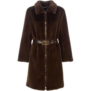 Manteau Ayfee GIACCA LUNGA FAKE FUR CAM25226 Marron EU S,EU XL Dames Manteau Ayfee GIACCA LUNGA FAKE FUR CAM25226 Marron EU S,EU XL Dames