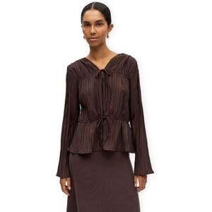 Blouses Object Top Brea Re - Seal Brown Marron FR 34,FR 38,FR 40 Dames Blouses Object Top Brea Re - Seal Brown Marron FR 34,FR 38,FR 40 Dames