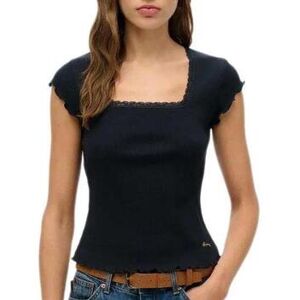 Blouses Superdry Essential Square Noir EU S,EU M Dames Blouses Superdry Essential Square Noir EU S,EU M Dames
