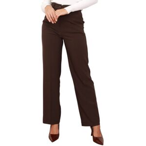 Pantalons de costume La Modeuse Pantalons pour femme - Marron - Marron EU M,EU L,EU XL Dames Pantalons de costume La Modeuse Pantalons pour femme - Marron - Marron EU M,EU L,EU XL Dames