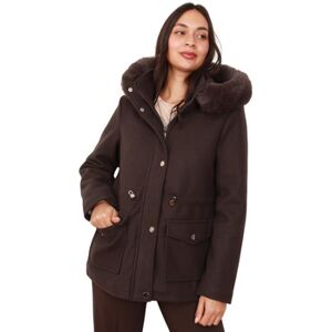 Parka La Modeuse Manteaux pour femme - Marron - Marron EU S,EU M,EU XL Dames Parka La Modeuse Manteaux pour femme - Marron - Marron EU S,EU M,EU XL Dames