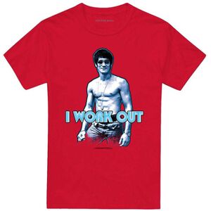 T-shirt Bruce Lee I Works Out Rouge EU XXL,EU S,EU M,EU L,EU XL,EU 3XL,EU 4XL Dames T-shirt Bruce Lee I Works Out Rouge EU XXL,EU S,EU M,EU L,EU XL,EU 3XL,EU 4XL Dames