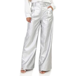 Pantalon La Modeuse Pantalons pour femme - Argenté - Argenté EU S,EU M Dames Pantalon La Modeuse Pantalons pour femme - Argenté - Argenté EU S,EU M Dames